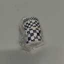 3 Rolls DIY Craft Ribbon Black White Plaid Versatile Satin for Wrapping Flower Bouquets Present Boxes