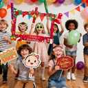 2 x Christmas Photo Booth Props Kit - Large Size Selfie Frame & 24 Pcs Christmas Picture Props for Photoshoot Gift Box, Xmas/Winter/Holiday New Year Party Favors Supplies Jokes Favors