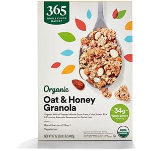 365 by Whole Foods Market, Organic Oat & Honey Granola, 17 Ounce Best by: 09 DEC 2025
