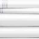 Cosy House Collection Everyday 1500 Series Bed Sheet Set - Ultra Soft & Cool Hotel Luxury Bedding - Deep Pocket - Wrinkle, Stain and Fade Resistant - 4 Piece Set (Queen, Bright White)