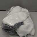 Christmas Tree Skirt, Fur Rustic White Xmas Tree Skirt, Snowy Christmas Trees Mat Decorations Indoors, Deer and Snowflake Pattern (36 inches, Two Deers)