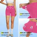 FULLSOFT High Waisted Biker Shorts for Women-5" Tummy Control Fitness Athletic Workout Running Yoga Gym Shorts, S-M