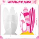 Novabright 51" Hawaiian Party Decorations Hot Pink Surfboard Backdrop Cardboard Cutouts Decor Summer Pink Pool Party Surfboard Photo Backdrop for Tropical Hawaiian Bachelorette Wedding Bridal Shower, 51.18 inches