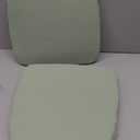 Battilo Chair Cushions for Dining Chairs with Ties, Indoor/Outdoor Kitchen Chair Pad with Non-Slip Backing, Dining Seat Cushion with Machine Washable Removable Cover, 16"x16"x2", Set of 2, Sage Green, 2 Count