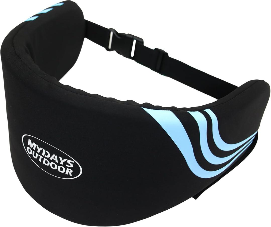 Flotation Swim Belt for Adults,Pool Exercise Equipment for Adults,Fitness Deluxe,Flotation Swimming Belt,Pool Weights for Water Exercise,Water Aerobic Equipment (M Black)