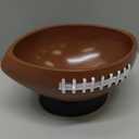 1 Pcs Football Snack Bowls Reusable Resin Party Bowl for Tailgate Dinner Sports Event Football Game Birthday Party Decorations