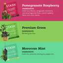 STASH Green Tea Variety Pack – Caffeinated, 6 Boxes of 18-20 Tea Bags Each – Pomegranate Raspberry, Premium Green, Moroccan Mint, Ginger Peach, Chai Green & Asian Pear Harmony (EXP 06/01/28)