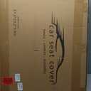 Car Seat Cover, Seat Covers for Cars, Luxury Faux Leather Waterproof Seat Covers, Car Seat Protector Accessories Universal Fit Most Vehicles Black Front Pair2