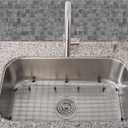 Serene Valley Sink Protector Grid 26-1/16" x 14-1/16", Centered Drain with Corner Radius 3-1/2", 304 Stainless Steel Material NLW2614C
