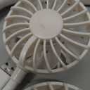 Portable Neck Fan, 2600mAh Battery Operated Ultra Quiet Hands Free USB Fan with 3 Speeds, Strong Wind, 360 Adjustable High Flexibility Wearable Personal Fan for Home Office Outdoor Travel (White)