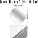 Round Mirror Centerpieces for Tables Decorations, 12PCS 12inch Acrylic Circle Mirror Centerpieces Mirror Tray Candle Plate Centerpiece for Wedding Party Centerpiece Table Decorations Wall Decor