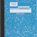 Mead Composition Notebook, Wide Ruled Paper, 7-1/2" x 9-3/4", 100 Sheets, Blue Marble (09918AY7)