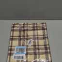 HOSNYE Table Runner Beige Brown Plaid,Cotton Linen Table Runner Decoration for Kitchen Family Dinner Table Holiday Party Farmhouse Style 13 x 72 Inch