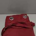 Hiasan Short Blackout Curtains for Bedroom - Thermal Insulated & Light Blocking Window Curtains for Living Room Christmas Decor, 2 Drape Panels Sewn with Tiebacks, Burgundy, 42 x 45 Inch