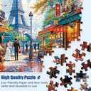 1000 Pieces Puzzle for Adults - Charming Paris Puzzle for Adults Children - Recycled Paper Jigsaw Puzzle 1000 Pieces - Fun and Challenging Family Game Great Gift Idea, Finished Size is 28 * 20 in