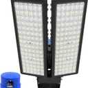 2 Pack 100W LED Parking Lot Light 28000LM Barn Lights with Photocell 6500K Security Light Dusk to Dawn IP67 Waterproof LED Exterior Lights Lightning-Resistant and Robust for Yard