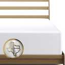 TEXAS LINEN CO. Premium Egyptian Cotton King Size Fitted Sheet Only - 22" Extra Deep Pocket King Fitted Sheet (White), Easy Snug Fit, Soft Cooling Sateen Weave, Luxury Hotel Quality Bottom Sheets