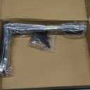 4 Pack - L 10" x H 6" x W1.5, 5mm Thick Black L Shelf Bracket, Iron Shelf Brackets, Metal Shelf Brackets, Floating Shelf, Shelf Supports with Screws