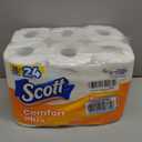 Scott ComfortPlus Toilet Paper, 12 Triple Rolls, 231 Sheets per Roll, Septic-Safe, 1-Ply Toilet Tissue