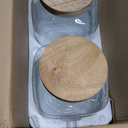 mustry Glass Drink Dispenser for Parties, 1 Gallon Beverage Dispenser with Stand and Spigot Solid Stainless Steel, Used as Lemonade Dispenser Sun Tea Jar Kombucha Jar, Set of 2