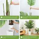 5FT Artificial Palm Tree with Thickened and Sturdy Planter, Fake Plants with Dense Foliage and Natural Colors, Faux Plant for Home Office Living Room Decor Indoor
