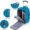 Boardingblue 17x10x9 Inches United Airlines Rolling Personal Item Under Seat Duffle Bag Luggage Suitable For Major Airlines Including Spirit, and Frontier Airline