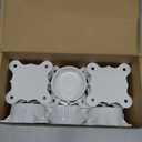 12 Packs 2" PVC Flange, Table Screw Caps PVC Pipe Fittings for DIY Rod Holder Projects, Making Storage Shelves, Support Feet