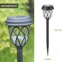 EXCMARK 10 Pack Solar Pathway Lights Outdoor Waterproof, Warm White