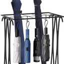 Umbrella Stand Indoor Entryway, Umbrella Holder Outdoor, Umbrella Rack, Metal, Black