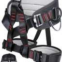 Adjustable Thickness Climbing Harness Half Body Harnesses for Fire Rescuing Caving Rock Climbing Rappelling Tree Protect Waist Safety Belts