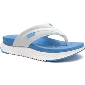 ONCAI Women's Orthotic Cushion Flip Flops Recovery Walking Sandals for Women with Arch Support Summer Comfortable Slip On Flip Flops for Womans Size 6-12 (10, Blue/White) ONCAI Women's Orthotic Cushion Flip Flops Recovery Walking Sandals for Women with Arch Support Summer Comfortable Slip On Flip Flops for Womans Size 6-12 (10, Blue/White)