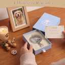 Handcrafted Pet Memorial Crystal Ornament Rainbow Prism Sun Catcher with Keepsake Card, Sympathy Gift for Loss of Dog or Cat Paw Designs, Love