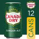 Canada Dry Ginger Ale Soda, 12 fl oz cans, 12 pack (EXP 03/07/27)