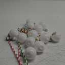 12 Sets Fillable Ornament Balls with Lids and Straws - Plastic Drink Balls for Christmas Tree