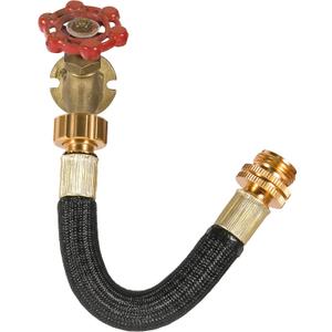 0.8ft Garden Hose Extension Flexible Adapter Short Connector With Integrated Spiral Tube for Reel/RV/Dehumidifier (1)