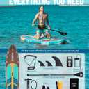 11’Inflatable Stand Up Paddle Board with Beginners SUP Accessories