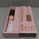 Thermal Brush for Blowout Look, 360 Airflow Heated Round Brush with 2X Negative Ions Release for Less Frizzy, 1.5 Inch Dual Voltage Heated Curling Brush for Travel, Dual PTC Technology, Pink