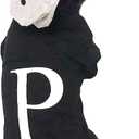 Salt and Pepper Dog Costume Halloween Pet Dog Cosplay Salt & Pepper Theme Costume (Black, Large)