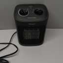 Space Heater, 1500W Electric Heaters Indoor Portable with Thermostat, PTC Fast Heating Ceramic Room Small Heater with Heating and Fan Modes for Bedroom, Office and Indoor Use (10IN)