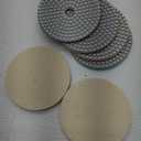 4 Inch Diamond Polishing Pads with 5/8’’-11 Backer Pad, 6PCS Wet/Dry Granite Stone Polish Pad Kit for Drill, Grinder, Polisher, 50-6000 Grit Polishing Pad for Concrete Marble Rock Countertop Quartz