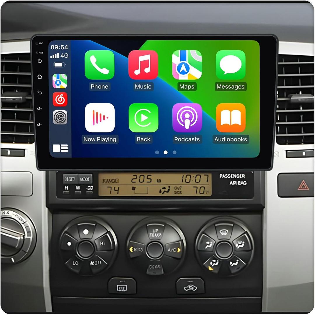 2+64GB Android Radio for Toyota 4Runner 2003 2004 2005 2006 2007 2008 2009 Stereo Upgrade Dash Kit GPS Navigation,9" IPS Touch Screen Head Unit w/Car-Play/Android Auto/AHD Camera (for JBL/NO JBL)