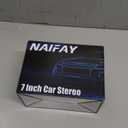 Naifay Car Stereo Double Din Radio with Bluetooth, Car Radio Touchscreen 7 Inch MP5 Player Car Stereo with Backup Camera Bluetooth, Mirror Link, FM/SWC/USB/SD/AUX, Car Audio Receivers with Subwoofer