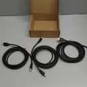 Amazon Basics HDMI Cable, 3-Pack, 10ft, 4K@60Hz, High-Speed 4K HDMI 2.0 Cord (18Gbps), 2160p, 48 bit, Compatible with TV/PS5/Xbox/Roku, Black