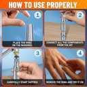 Ring Stretcher Tool Kit for Ring Sizes 6-10 Ring Expander for Gold, Silver & Soft Metals | Durable & Portable with Mandrel and Expander Rod | Easy-to-Use Sizing Tool for Jewelry at Home or Pro Use