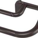 Umbra Twilight Double Curtain Rod Set  Wrap Around Design Ideal for Blackout or Room Darkening Panels, 88 to 144 Inches, Dark Bronze