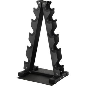 Fitvids Dumbbell Rack A-Frame Weight Rack for Home Gym 5 Tier