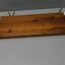 BATODA Set of 2 17" Acacia Wood Floating Shelves Wall Mounted  Rustic Farmhouse Wooden Wall Storage Shelf for Bedroom, Kitchen, Home Dcor - Brackets and Shelving Mounting Hardware Included