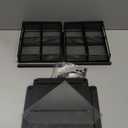 Tea Bag Organizer Box - Wooden Tea Bag Storage with 2 Drawers, Holder & Dispenser for Kitchen Countertop, Office, Tea Station (Black)