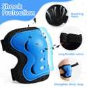 BOSONER Kids/Youth Knee Pad Elbow Pads Guards Protective Gear Set for Roller Skates Cycling BMX Bike Skateboard Inline Skatings Scooter Riding Sports, M