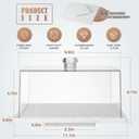 Square Cake Stand with Lid360 Rotatable Marble Cake Plate with Acrylic DomeStone Dessert Display Stand with Lid Cover for CheesePieChips & DipsTurnable Lazy Susan Serving Platter Spinner